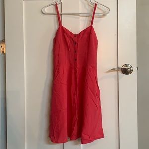 Express pink dress with pockets